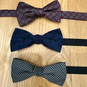 Men’s set of three pre-tied bow ties